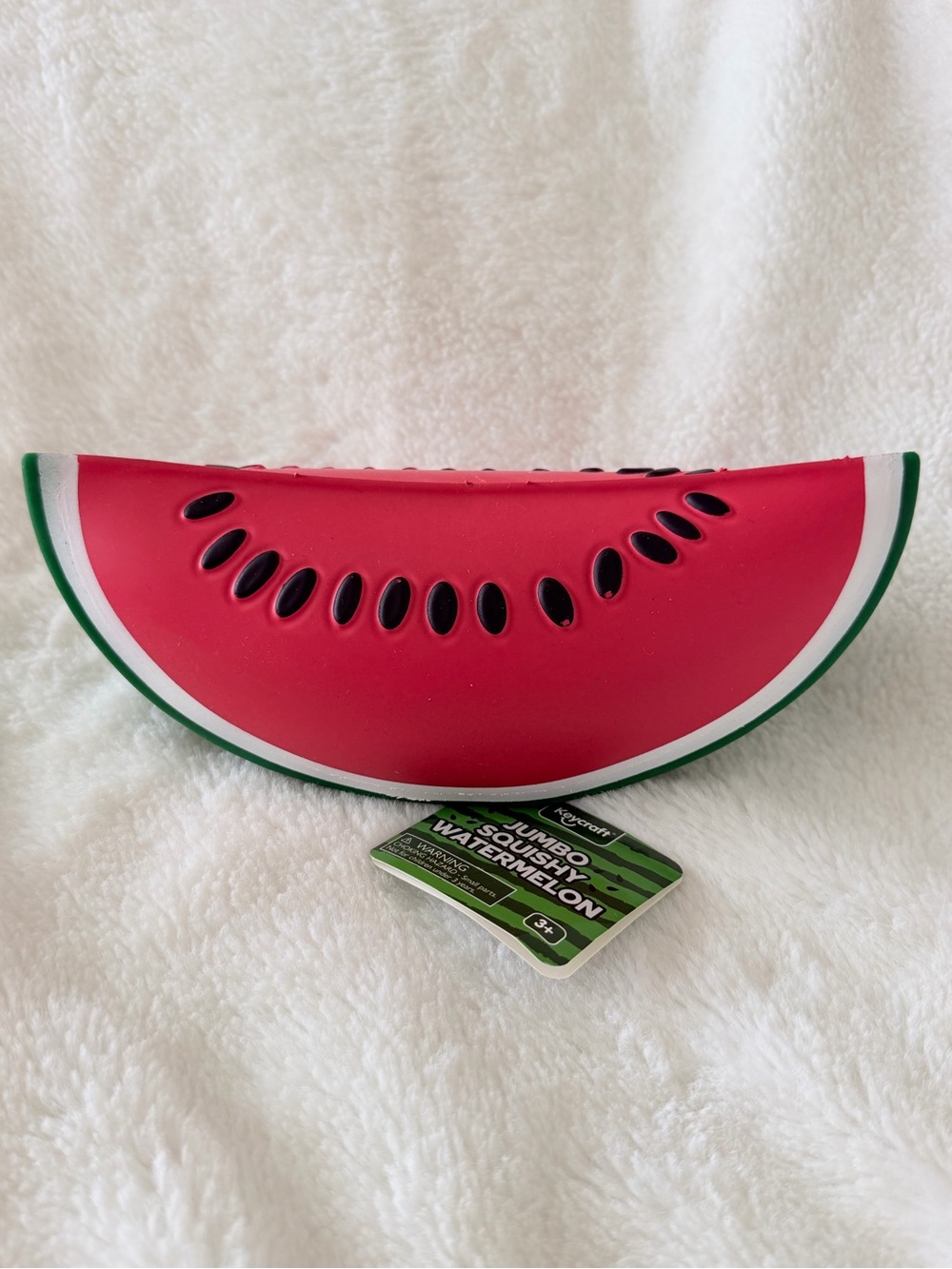 Keycraft Jumbo Squishy Fidget Watermelon Slice NWT -Summer - Five Below - Viral